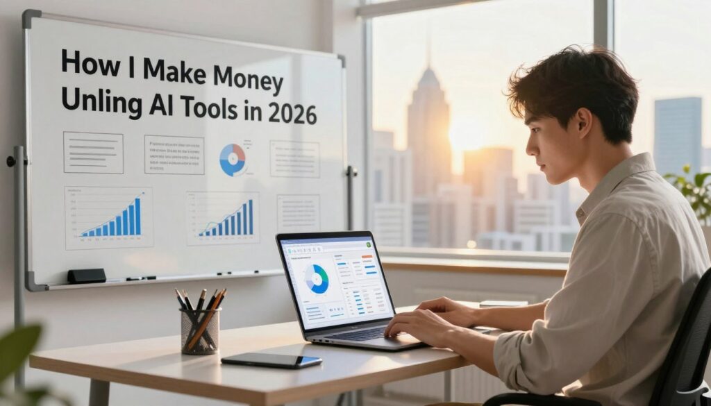 how to make money online using AI